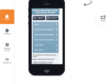 Tablet Screenshot of customantlerknives.com